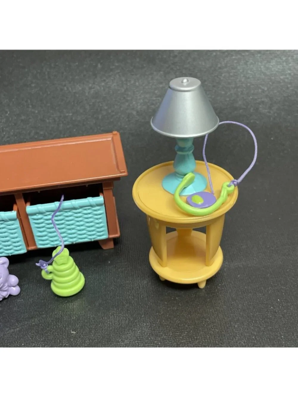 Fisher Price Loving Family Table Lamp CD Player Corner Bookcase Toy Box